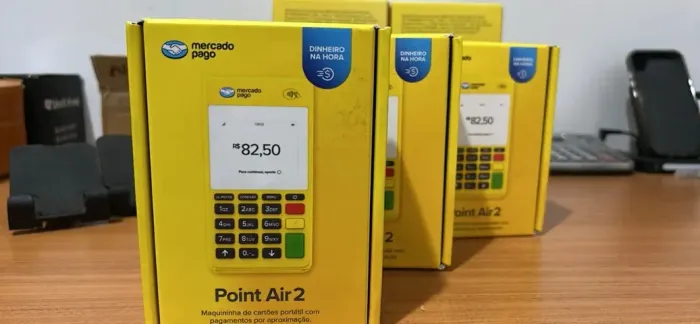 LANÇAMENTO - Máquina de Cartão Point Air 2 (Wi-Fi e chip 4G grátis) - Produto Novo