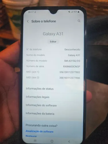 vende - se telefone A31 normal