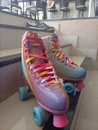 Patins quad 4 rodas colorido