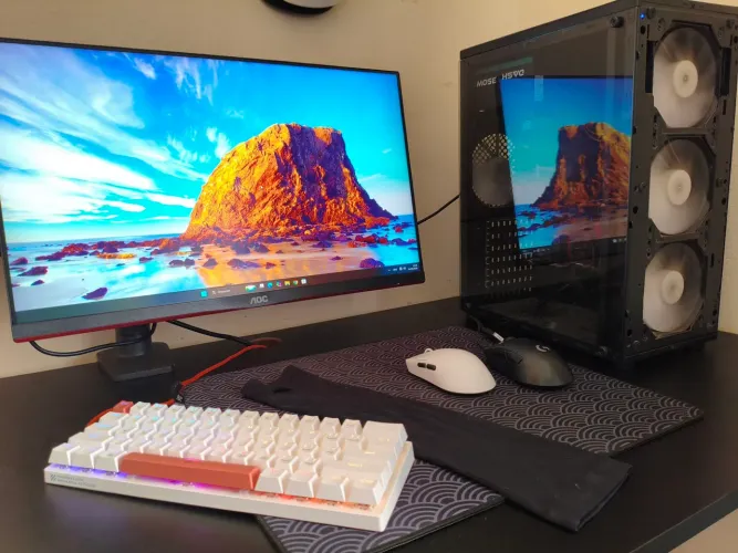 Setup Gamer Completo Ryzen 5 4600G + Monitor 144Hz + Cadeira + Periféricos | Só Usar!!