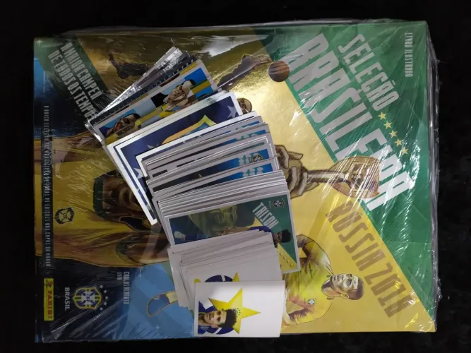 Álbum de figurinhas seleção brasileira rumo a rússia COMPLETO figurinhas soltas para colar