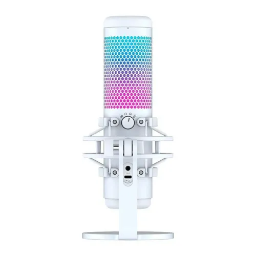 Microfone HyperX Condensador Quadcast S RGB - White