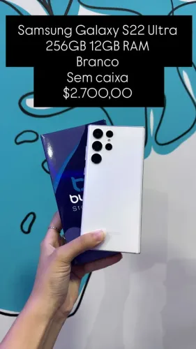 Samsung S22 Ultra / 256GB / 12GB / Branco / Semi novo / Original R$ 2.700,00