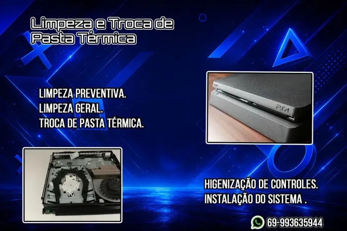 Limpeza e manutenção de ps4