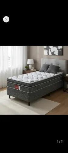 Cama Box Solteiro Conjugada Probel Espuma D28 Ortopédico