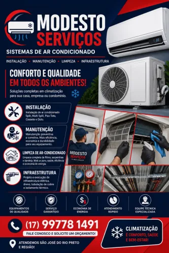 Instalação, Manutenção e Limpeza de Ar-Condicionado ?