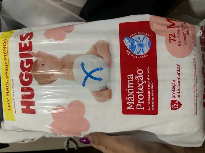 Fralda Huggies- R$ 150,00 os 2 pacotes