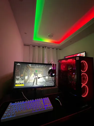 Pc Gamer Completo Top, Ryzen 7, Memória 12gb ddr4, GTX 1660 Super 6gb, Periféricos Top