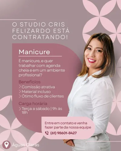 Vaga para manicure