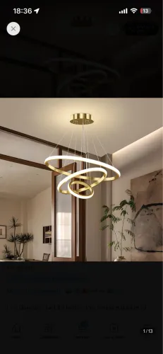 Lustre de led pra sala 