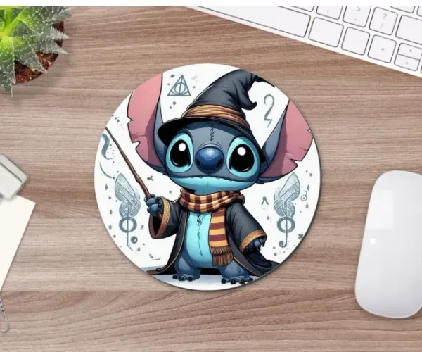 Mouse Pad Stitch Harry Potter Geek Nerd Filmes 19cm