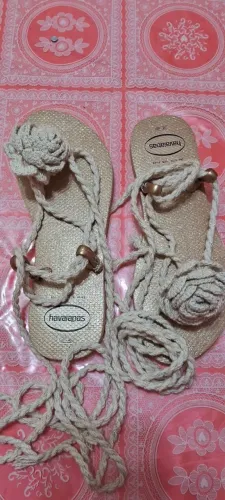 Havaianas de Crochê