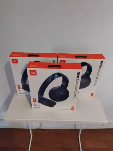 Fone De Ouvido Jbl Tune 520bt Bluetooth 5.3 Preto Cor Azul Novo na Caixa