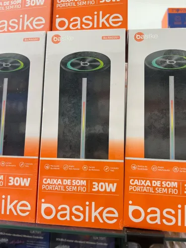 Caixa de som Portátil Sem fio 30w Basike 