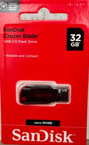 Pen Drive SanDisk Cruzer Blade - 32GB - USB 2.0