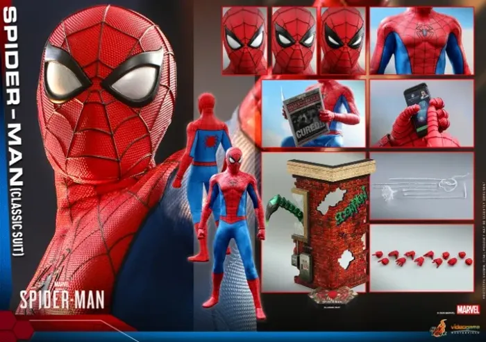 Spider-Man Classic Suit Version Marvel's Spider-Man Video Game Masterpiece 048 Hot Toys