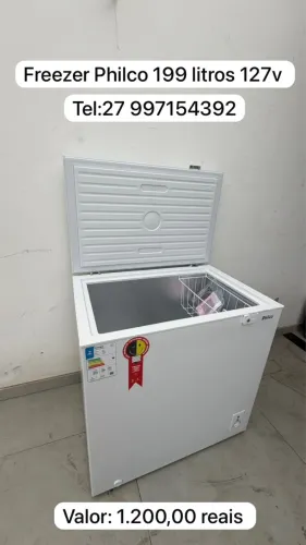 Freezer horizontal 199 litros 127v zerado 