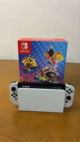 Nintendo Switch OLED 64GB + Acessórios | 8 Meses de Uso | Completo