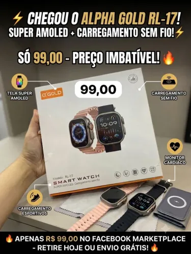 Smartwatch da A Gold em super promoção 