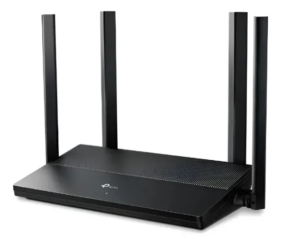 Roteador Gigabit Wi-Fi 6 Dual Band AX1500; Interface: 1 porta WAN RJ45 10/100/1000 Mbps, 3