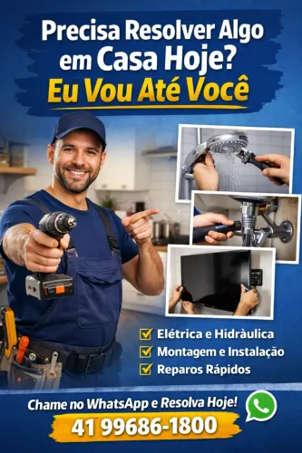 Marido de Aluguel em Curitiba - Pequenos Reparos e Instalações no Mesmo Dia