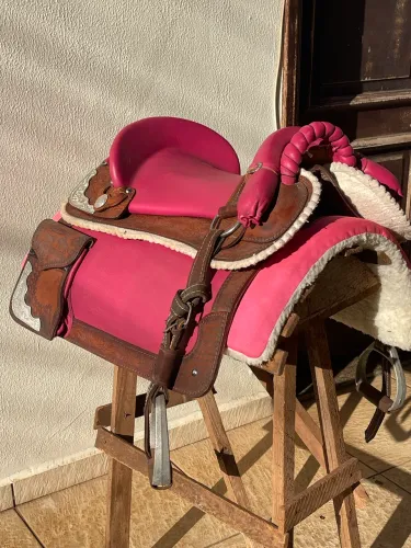 Sela Laço Comprido Rosa