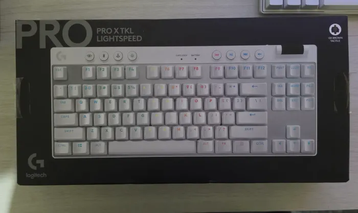 Teclado Logitech G PRO X TKL Lightspeed - Branco