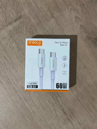 CABO AGOLD - TIPO-C PARA TIPO-C - 60W 1 METRO