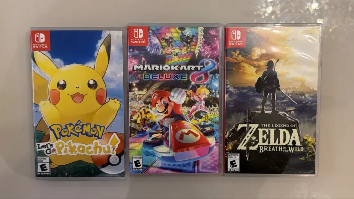 Jogos de Nintendo Switch com capa
