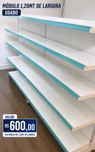 Gôndolas loja, mercado, farmácia , comércio em geral