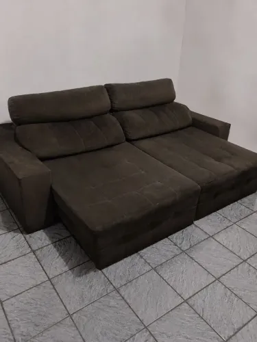 Sofá Marrom Reclinável