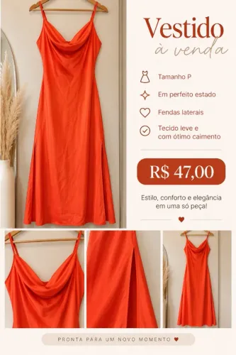 Vestido Cetim