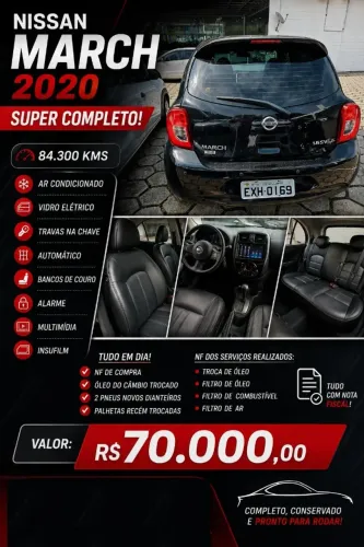 Nissan March SV 1.6 16V Flexstart 5P Aut. 2020