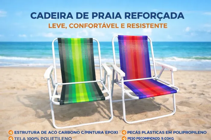 Cadeira de praia dobrável 