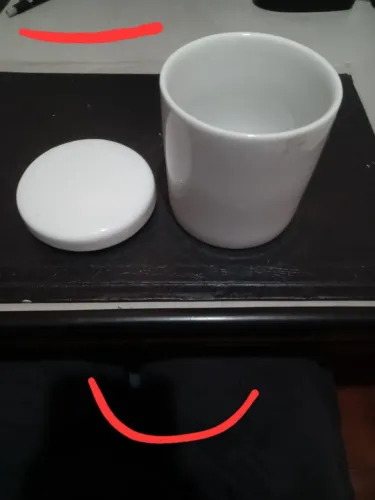 Pote de porcelana