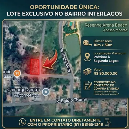 Vendo lote no Interlagos 