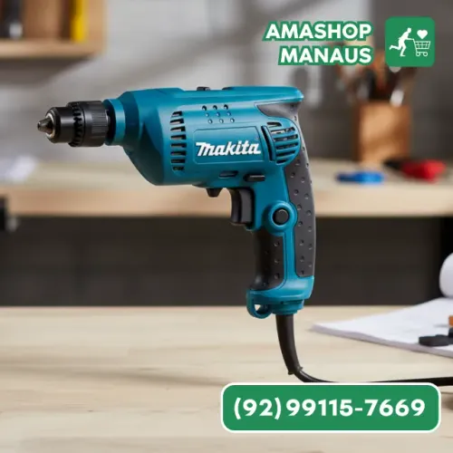 Furadeira Makita 10mm (3/8") 450W - Modelo 6412 - 220V
