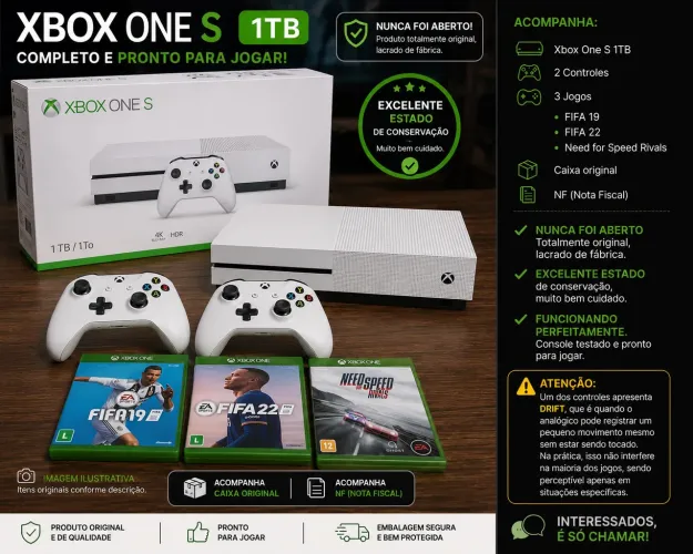 Xbox one s (excelente)