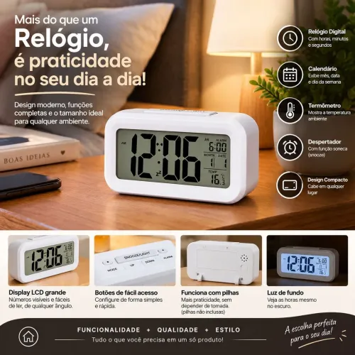 Mini relógio digital led .