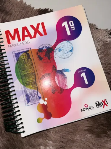 Livros Sistema Maxi 1º Ano Ensino Médio - NOVOS (Cadernos 1 e 2) + Brinde