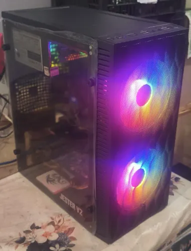 Cpu Gamer i5 6600 8gb ddr4 2666mhz placa de video R7 270 ssd 120gb gabinete RGB TGT Jester
