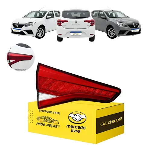 Lanterna Renault Sandero 2020 2021 2022 Tampa C/led Le Esquerdo/motorista Cristal