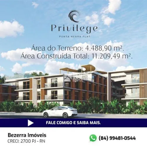 Apartamento com 3 dormitórios à venda, 52 m² por R$ 411.120 - Ponta Negra - Natal/RN