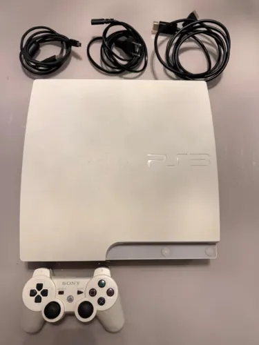 PS3 SLIM BRANCO 500GB PLAYSTATION 3 WHITE