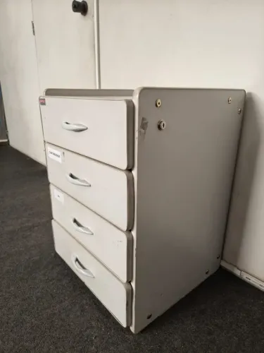 Gaveteiro comercial escritorio com 4 gavetas 64x46