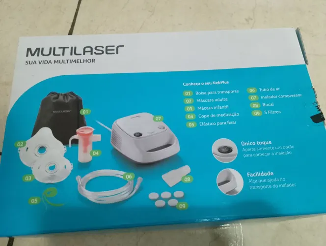 Inalador compressor Multilaser