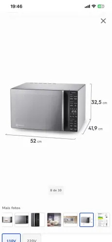 Microondas Eletrolux ME36S 127v
