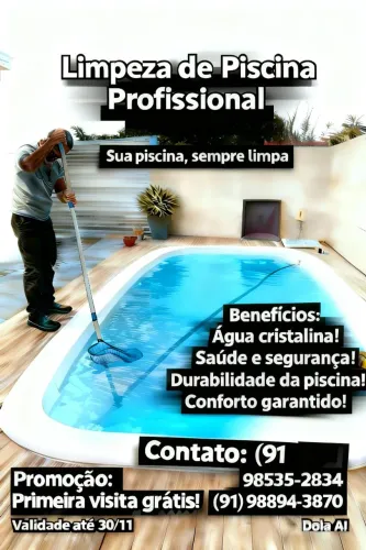 Piscineiro limpeza manunteção de piscina - *