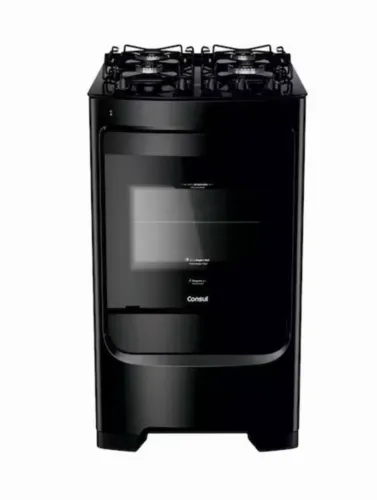 Fogão Consul 4 Bocas Bivolt - Preto