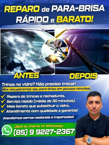Reparo de Parabrisa - Conserto de Trincas e Estrelas | Rápido e Barato